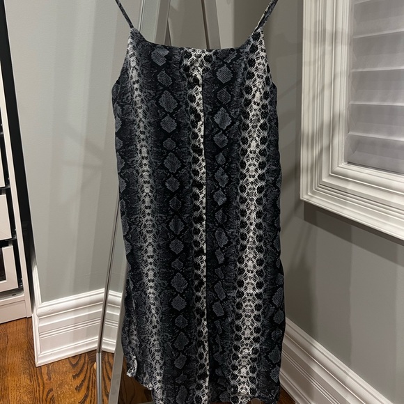 H&M Snakeskin Print Slip Mini Dress - Picture 1 of 5